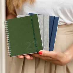 Bookbinders Design - 2022 Diary - Wire-O - Small - Forest Green