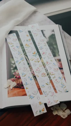 Meow Illustration - Washi Tape - Magic Flowers