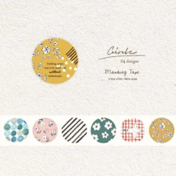 Pion - Washi Tape - Round Sticker