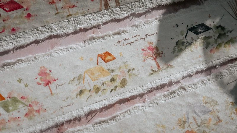 800x0_6_890a89b8-b76f-4303-89e7-aa44fe66cc73.jpg Meow Illustration - Washi Tape - Warm Little House