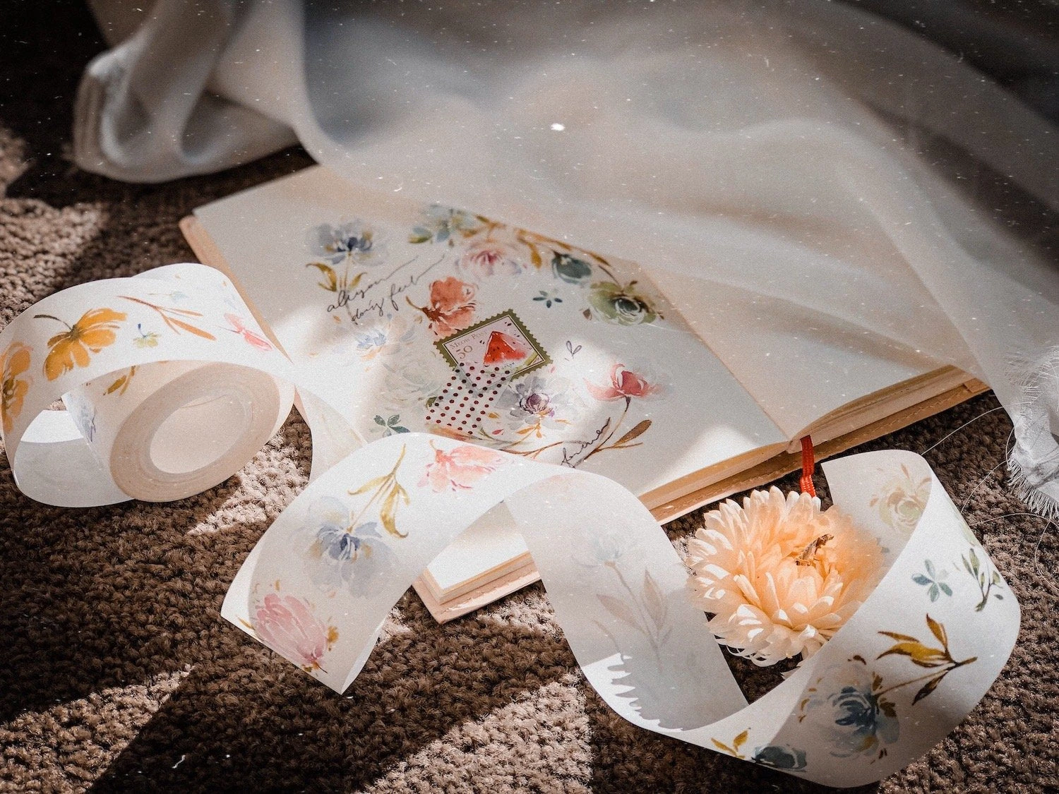 Blossom3.jpg Meow Illustration - Washi Tape - Blossom III