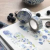 Meow Illustration - Washi Tape - Blue Blueberry
