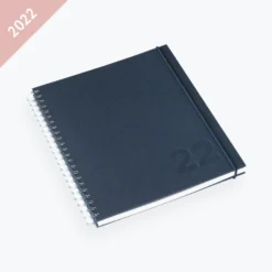 Bookbinders Design - 2022 Diary - Wire-O - Regular - Smoke Blue Diaries