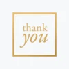 Cards Bookbinders Design - Card- Thank You - Gold