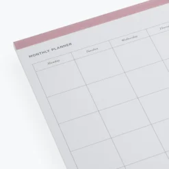 Desk Pads & To-Dos Bookbinders Design - Planner - Monthly - Dusty Pink