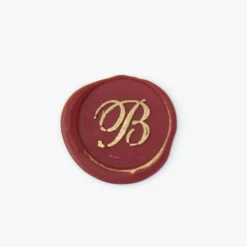 Bortoletti - Bronze Initial Letter - Cursive - B Handles & Sealing Wax