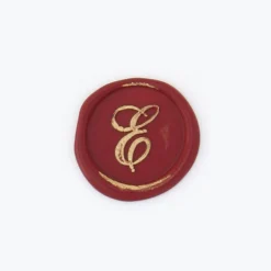 Handles & Sealing Wax Bortoletti - Bronze Initial Letter - Cursive - E