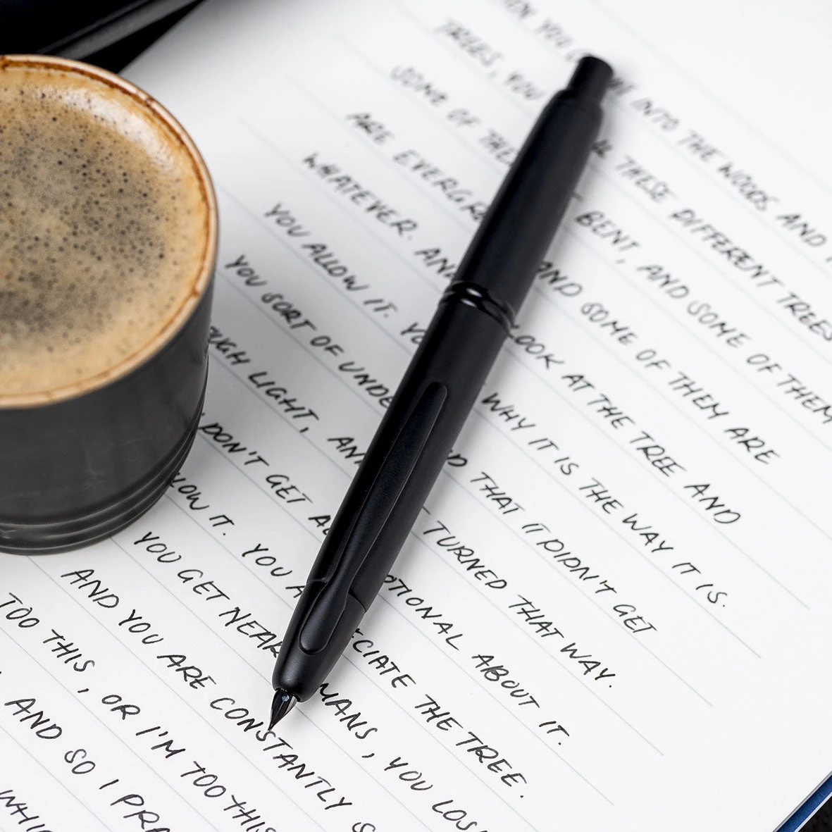 Capless-Matte-Black-05.jpg Pilot - Fountain Pen - Capless - Matte Black (Black Trim)