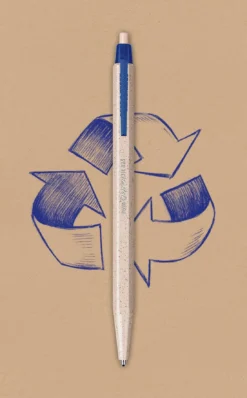 Caran D'Ache - Ballpoint Pen - 825 Eco - Wood Chips - Pack Of 2