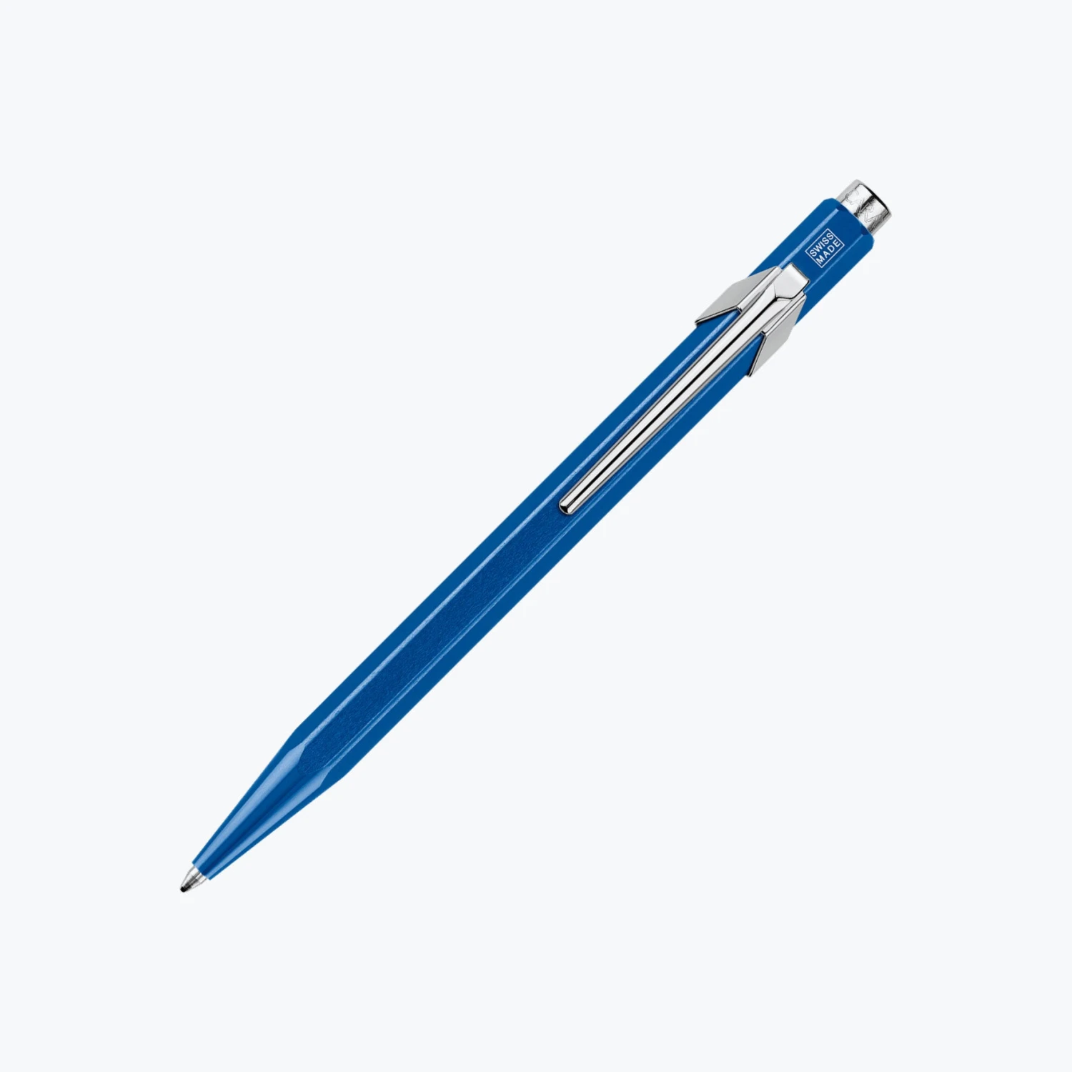 Caran-d_Ache-Ballpoint-Pen-849-Metallic-1.jpg Caran D'Ache - Ballpoint Pen - 849 Metallic - Blue Ballpoint Pens