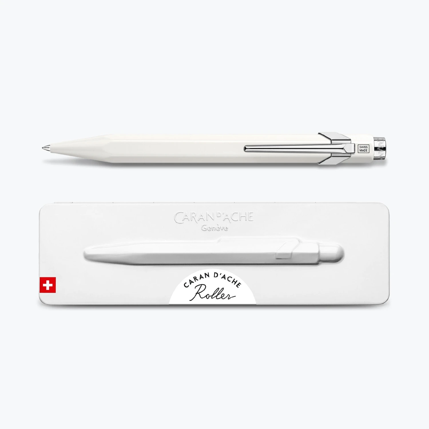 Caran-d_Ache-Rollerball-Pen-849-1.jpg Caran D'Ache - Rollerball Pen - 849 - White