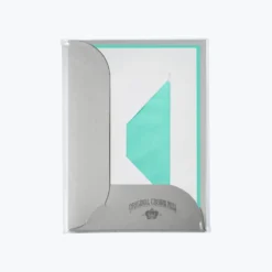 Crown Mill - Letter Set - Compendium - A5 - White/Turquoise (Set Of 8)