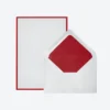 Crown Mill - Letter Set - Silver Line - A5 - White/Red (Set Of 25) Letter Sets