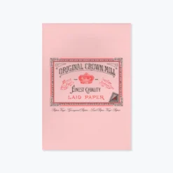 Crown Mill - Writing Pad - A5 - Pink Letter Writing Paper