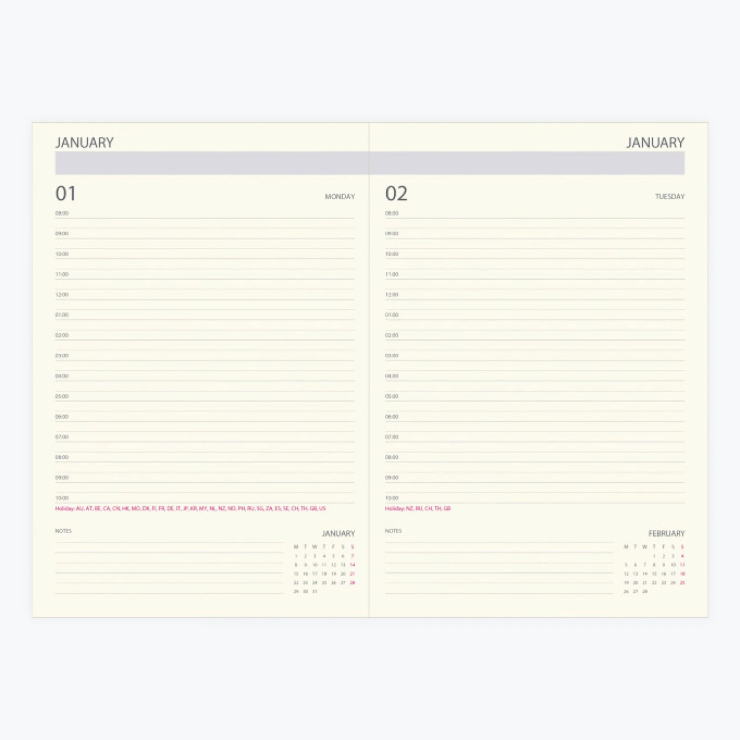 Daycraft-2022-Diary-Signature-A5-23.jpg Diaries Daycraft - 2022 Diary - Signature - A5 - Magenta