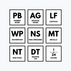 Calligraphy Inks Dr. Ph. Martin's - Calligraphy Ink - Iridescent - Blue (7R)