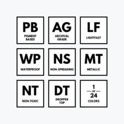 Calligraphy Inks Dr. Ph. Martin's - Calligraphy Ink - Iridescent - Deep Blue (9R)