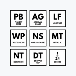 Calligraphy Inks Dr. Ph. Martin's - Calligraphy Ink - Iridescent - Silver (1R)