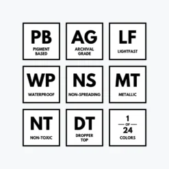 Dr. Ph. Martin's - Calligraphy Ink - Iridescent - Nickel (13R) Calligraphy Inks