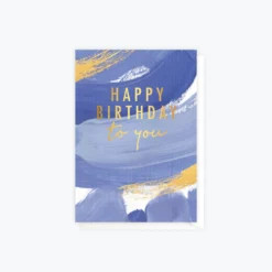 ELM Paper - Card - Birthday - Brush Ocean