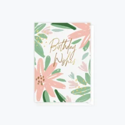 ELM Paper - Card - Birthday - Peach Flower