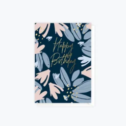 ELM Paper - Card - Birthday - Nordic Leaf Navy