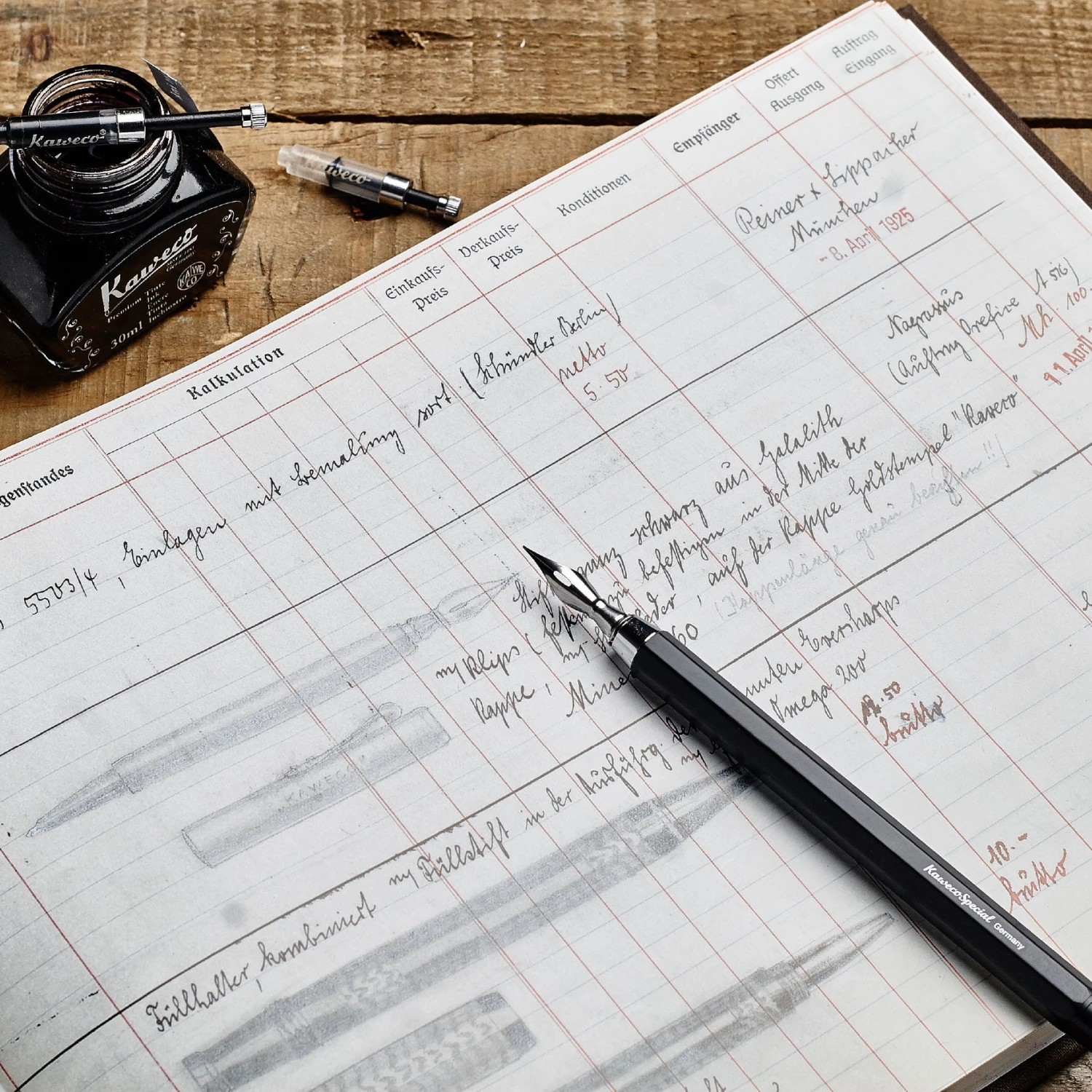 Kaweco-Calligraphy-Pen-Special-Nib-Holder-and-Nib-2.jpg Kaweco - Calligraphy Pen - Special - Nib Holder And Nib