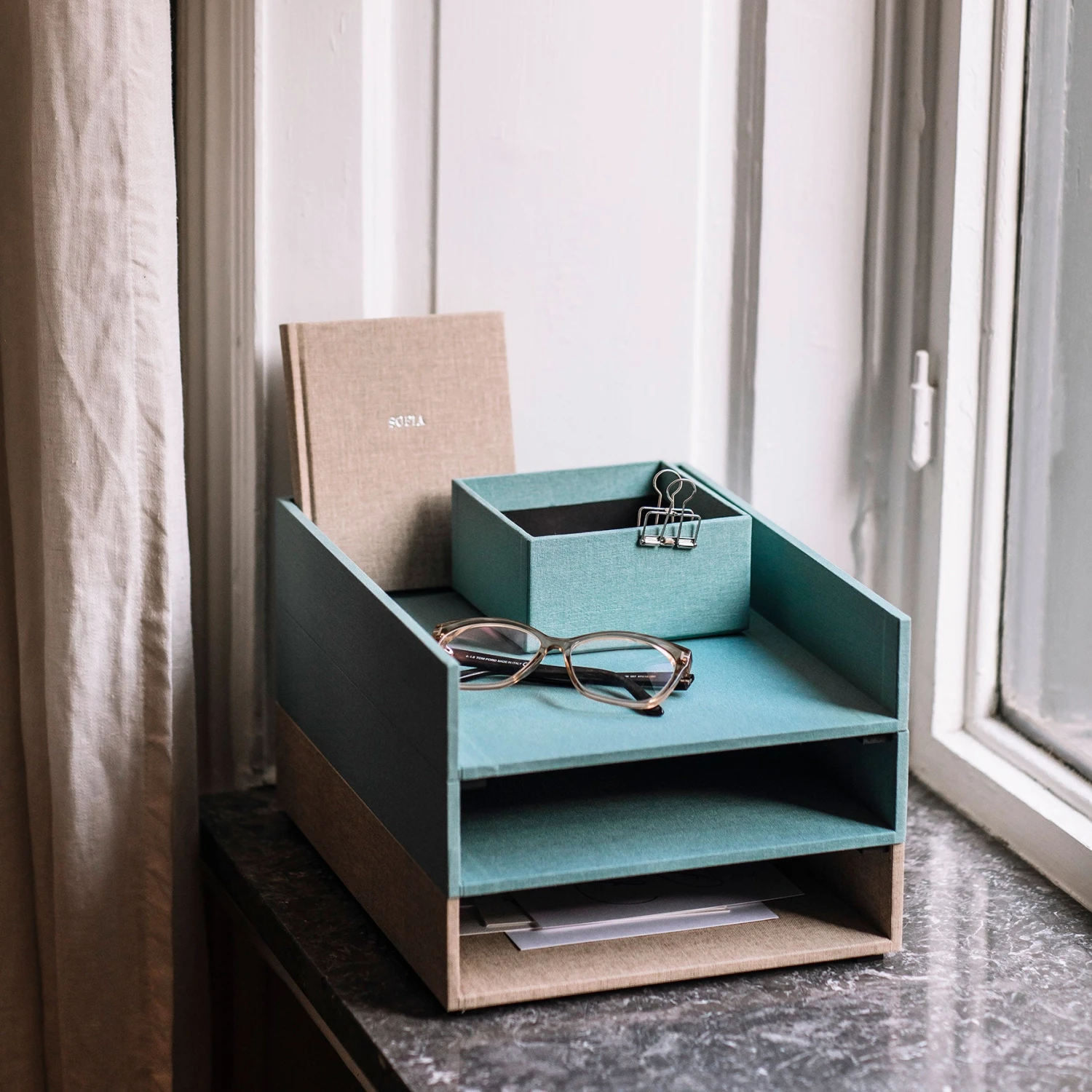 LT4_ada05fc4-eee7-4a8d-b7c2-2b54730d2b91.jpg Bookbinders Design - Letter Tray - A4 - Sandbrown Letter Trays