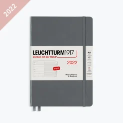 Leuchtturm 1917 Leuchtturm1917 - 2022 Diary - Weekly Notebook - A5 - Anthracite (Hard) Diaries