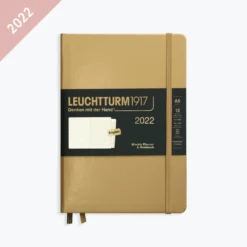 Leuchtturm 1917 Leuchtturm1917 - 2022 Diary - Weekly Notebook - A5 - Gold (Hard)