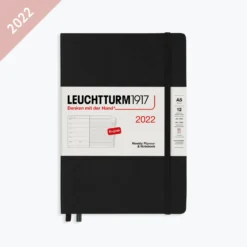 Leuchtturm 1917 Leuchtturm1917 - 2022 Diary - Weekly Notebook - A5 - Black (Hard)