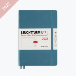 Leuchtturm 1917 Diaries Leuchtturm1917 - 2022 Diary - Weekly Planner - A5 - Stone Blue (Hard)