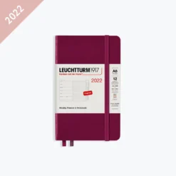 Leuchtturm 1917 Leuchtturm1917 - 2022 Diary - Weekly Notebook - A6 - Port Red (Hard)