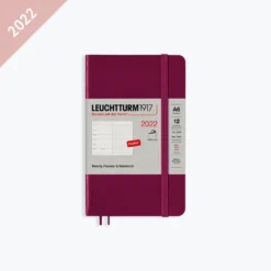 Leuchtturm 1917 Leuchtturm1917 - 2022 Diary - Weekly Notebook - A6 - Port Red (Soft)