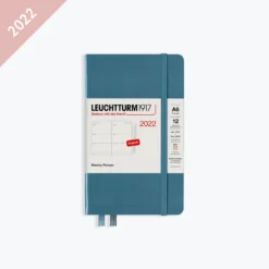 Leuchtturm 1917 Leuchtturm1917 - 2022 Diary - Weekly Planner - A6 - Stone Blue (Hard)