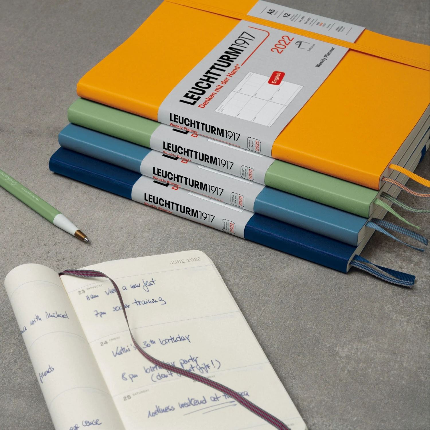 Leuchtturm1917-2022-Diary-A6-Weekly-Planner-SC-3.jpg Leuchtturm 1917 Leuchtturm1917 - 2022 Diary - Weekly Planner - A6 - Black (Soft)