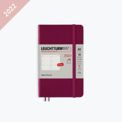 Leuchtturm 1917 Leuchtturm1917 - 2022 Diary - Weekly Planner - A6 - Port Red (Soft)