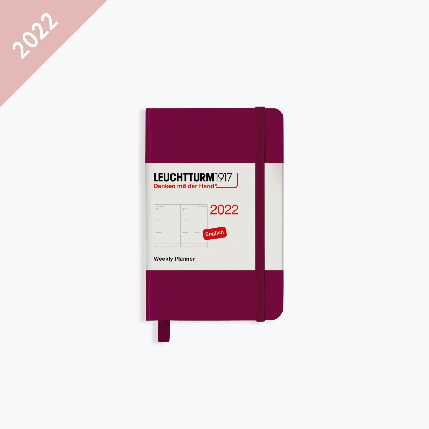Leuchtturm1917-2022-Diary-A7-Weekly-Planner-4.jpg Leuchtturm 1917 Diaries Leuchtturm1917 - 2022 Diary - Weekly Planner - A7 - Port Red