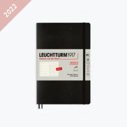 Leuchtturm 1917 Leuchtturm1917 - 2022 Diary - Weekly Notebook - B6+ - Black