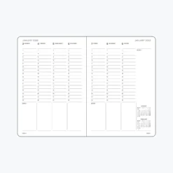 Leuchtturm 1917 Leuchtturm1917 - 2022 Diary - Week Planner - A4 - Black Diaries
