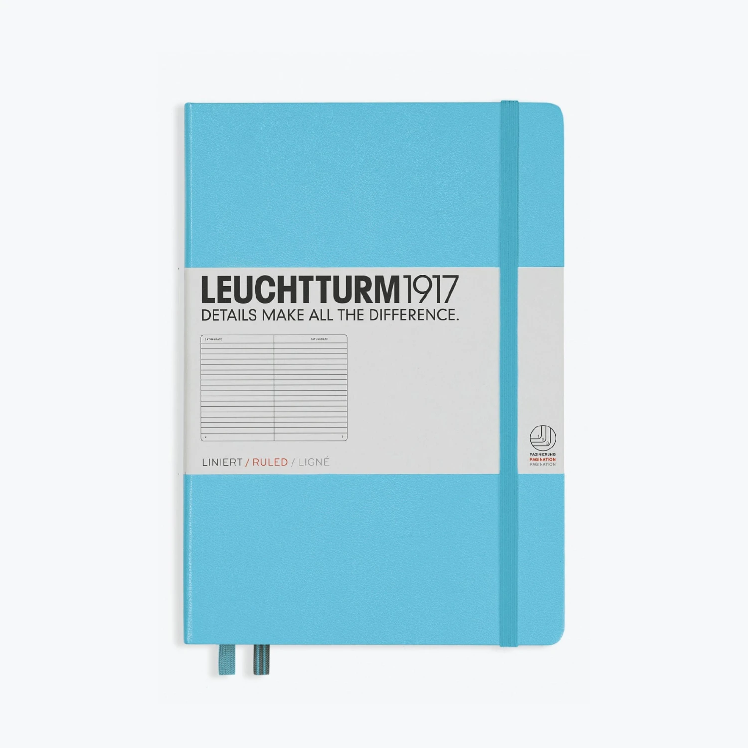 Leuchtturm1917-Notebook-A5-109.jpg Leuchtturm 1917 Leuchtturm1917 - Notebook - A5 - Ice Blue Notebooks