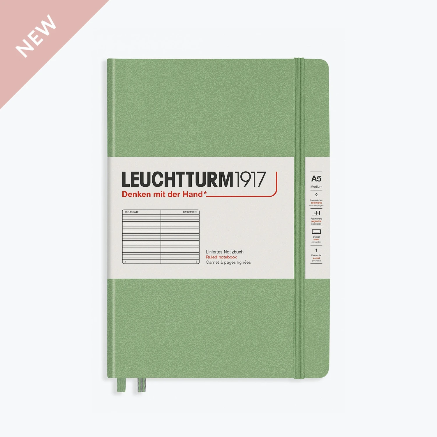 Leuchtturm1917-Notebook-A5-Muted-19.jpg Leuchtturm 1917 Notebooks Leuchtturm1917 - Notebook - A5 - Sage