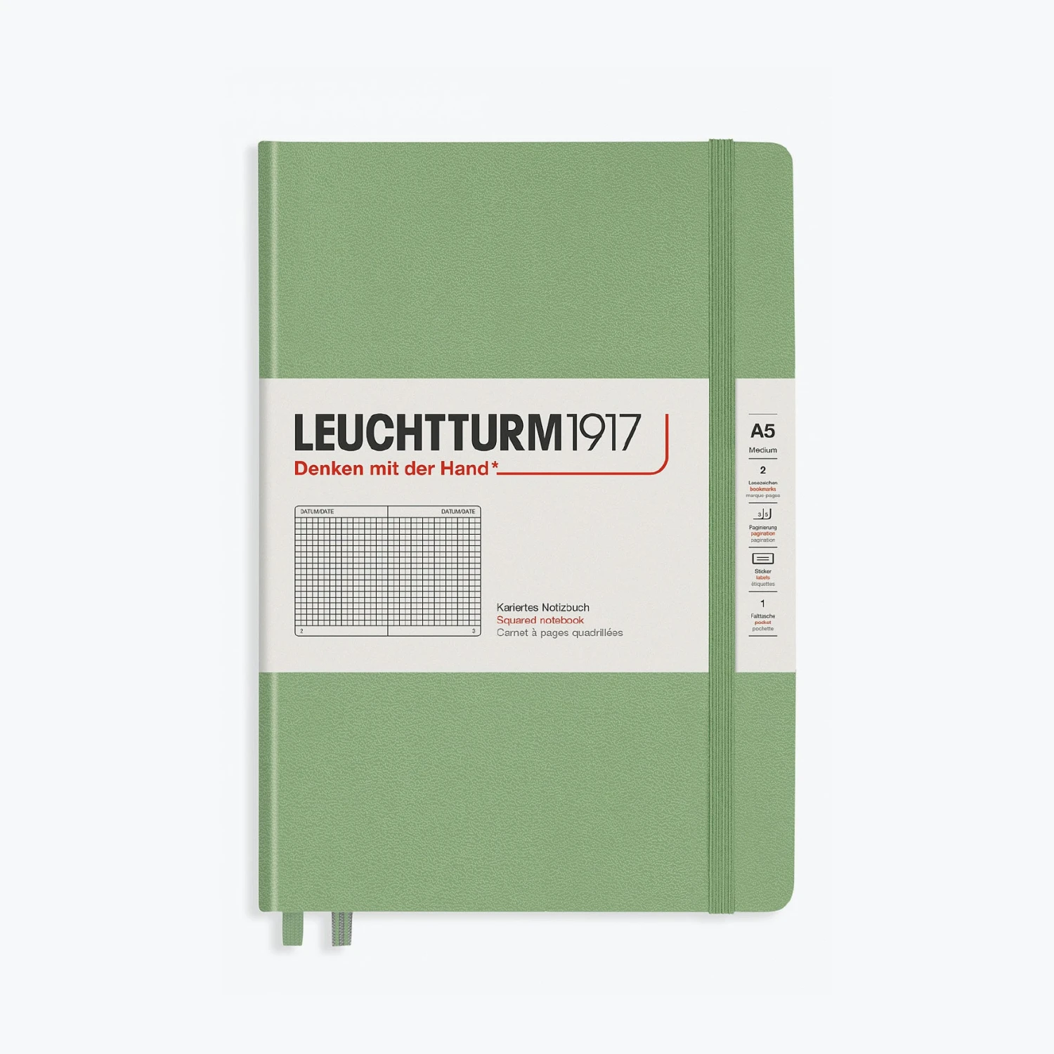 Leuchtturm1917-Notebook-A5-Muted-20.jpg Leuchtturm 1917 Notebooks Leuchtturm1917 - Notebook - A5 - Sage
