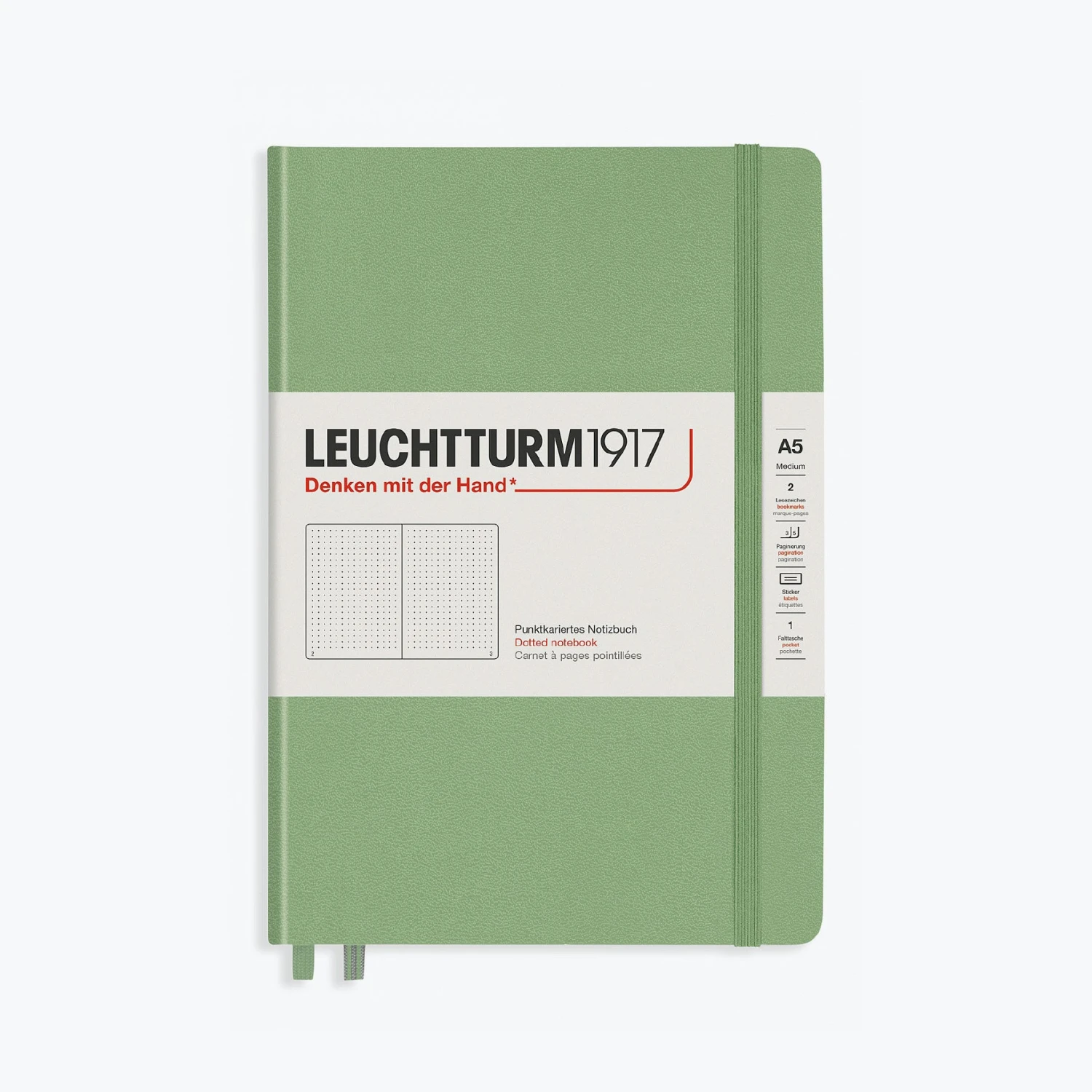 Leuchtturm1917-Notebook-A5-Muted-21.jpg Leuchtturm 1917 Notebooks Leuchtturm1917 - Notebook - A5 - Sage