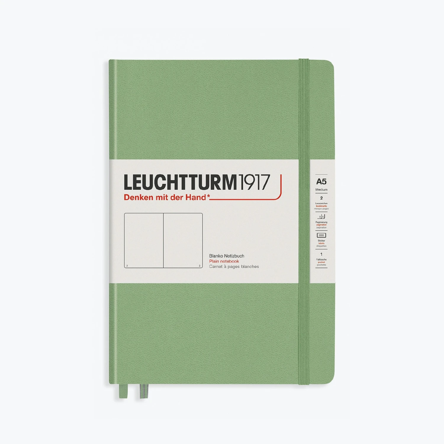 Leuchtturm1917-Notebook-A5-Muted-22.jpg Leuchtturm 1917 Notebooks Leuchtturm1917 - Notebook - A5 - Sage