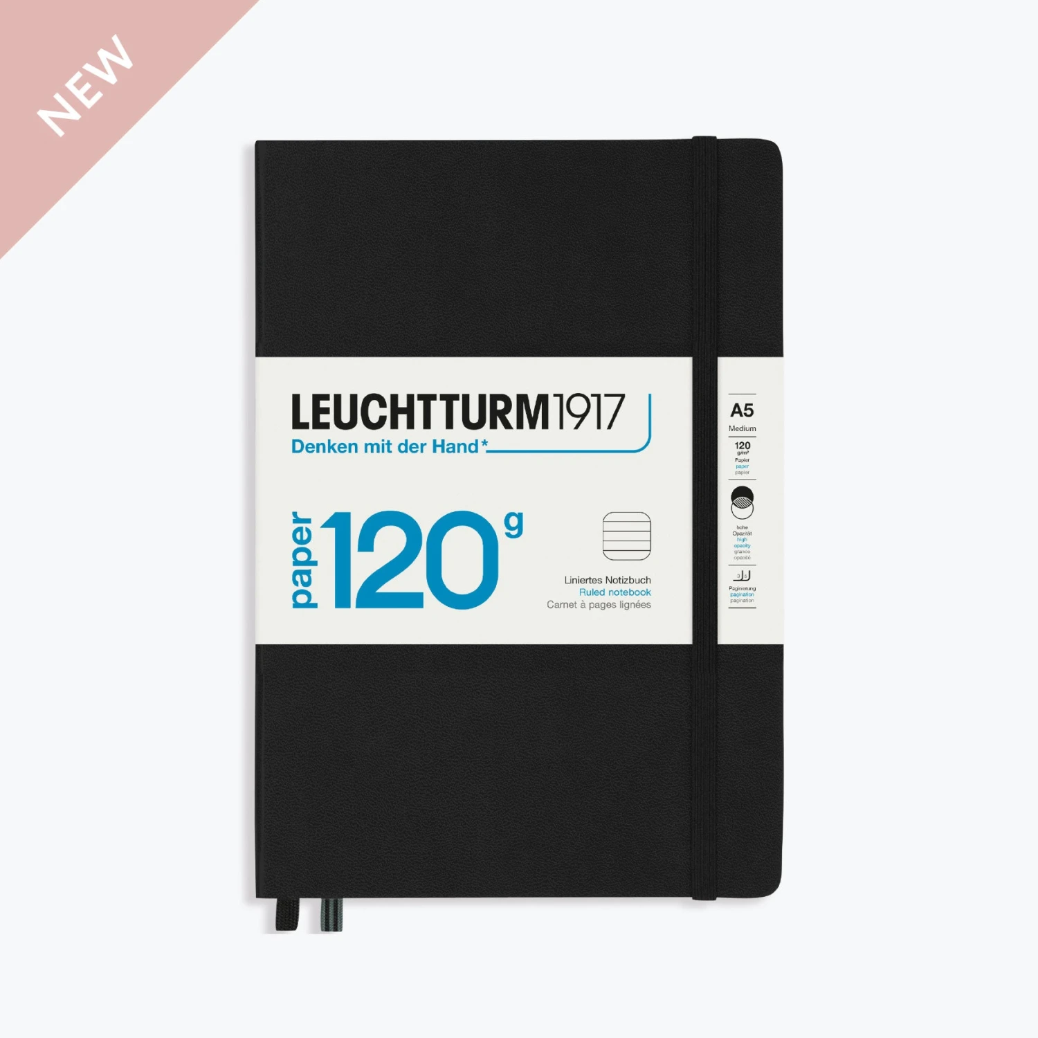 Leuchtturm1917-Notebook-A5-Paper-120-1.jpg Leuchtturm 1917 New Arrivals Leuchtturm1917 - Notebook - A5 - Paper 120 - Black