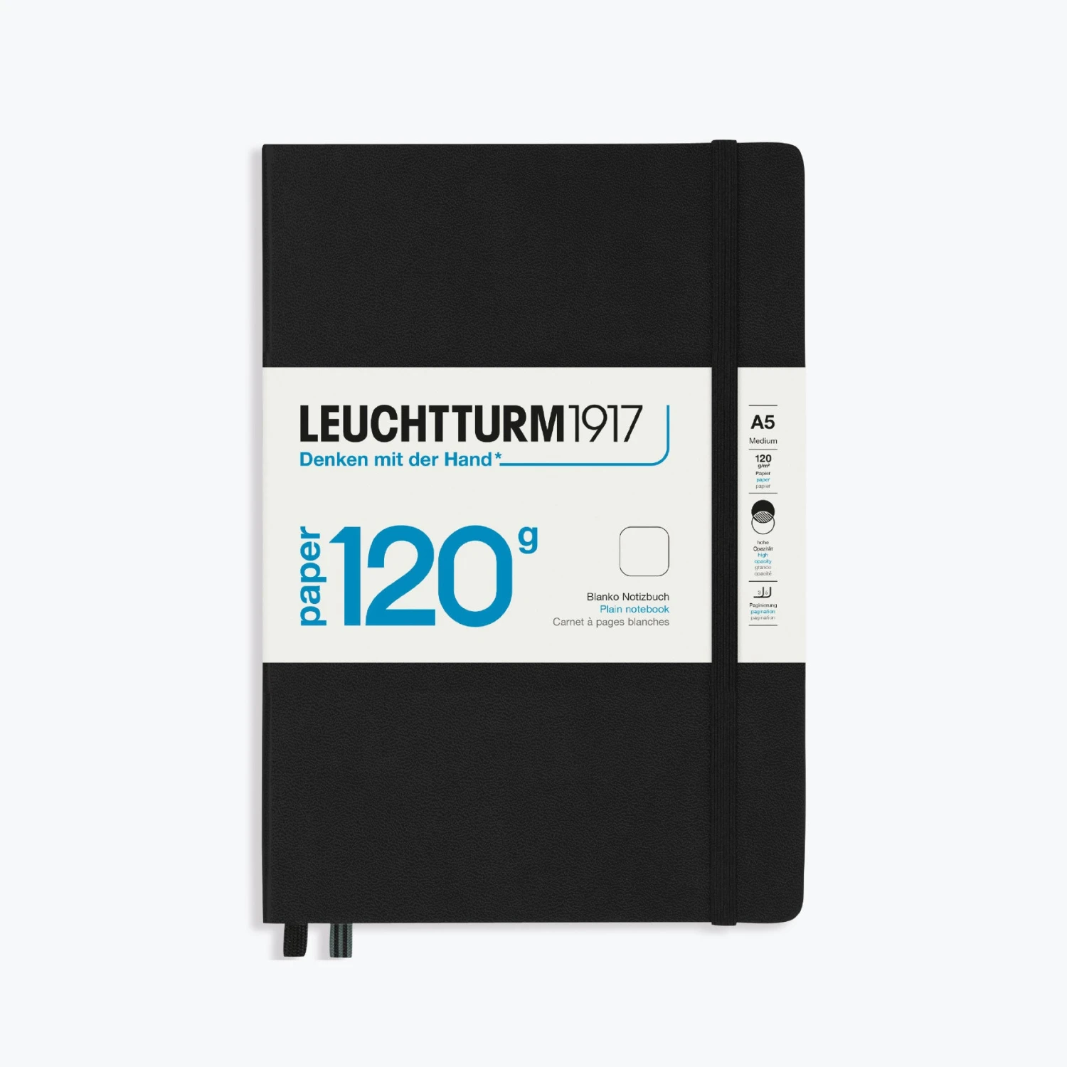 Leuchtturm1917-Notebook-A5-Paper-120-3_9d12165c-2f7c-4939-8068-86795282e39f.jpg Leuchtturm 1917 New Arrivals Leuchtturm1917 - Notebook - A5 - Paper 120 - Black