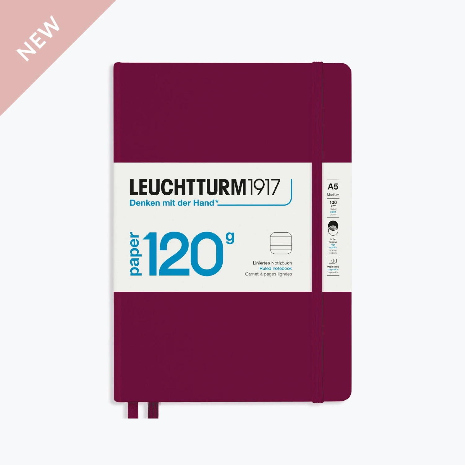 Leuchtturm1917-Notebook-A5-Paper-120-5.jpg Leuchtturm 1917 Leuchtturm1917 - Notebook - A5 - Paper 120 - Port Red