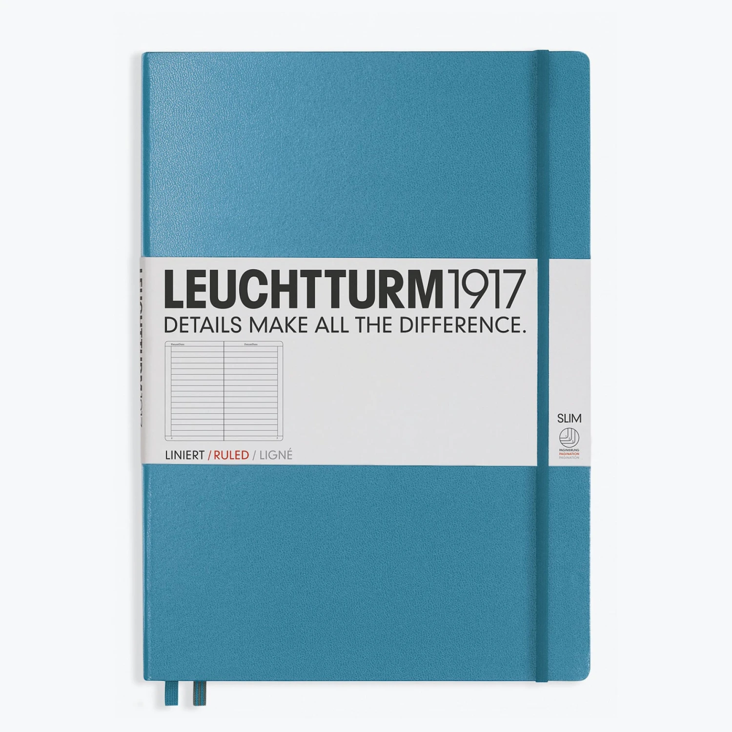 Leuchtturm1917-Notebook-Master-A4_-Slim-55.jpg Leuchtturm 1917 Leuchtturm1917 - Notebook - A4+ - Slim - Nordic Blue