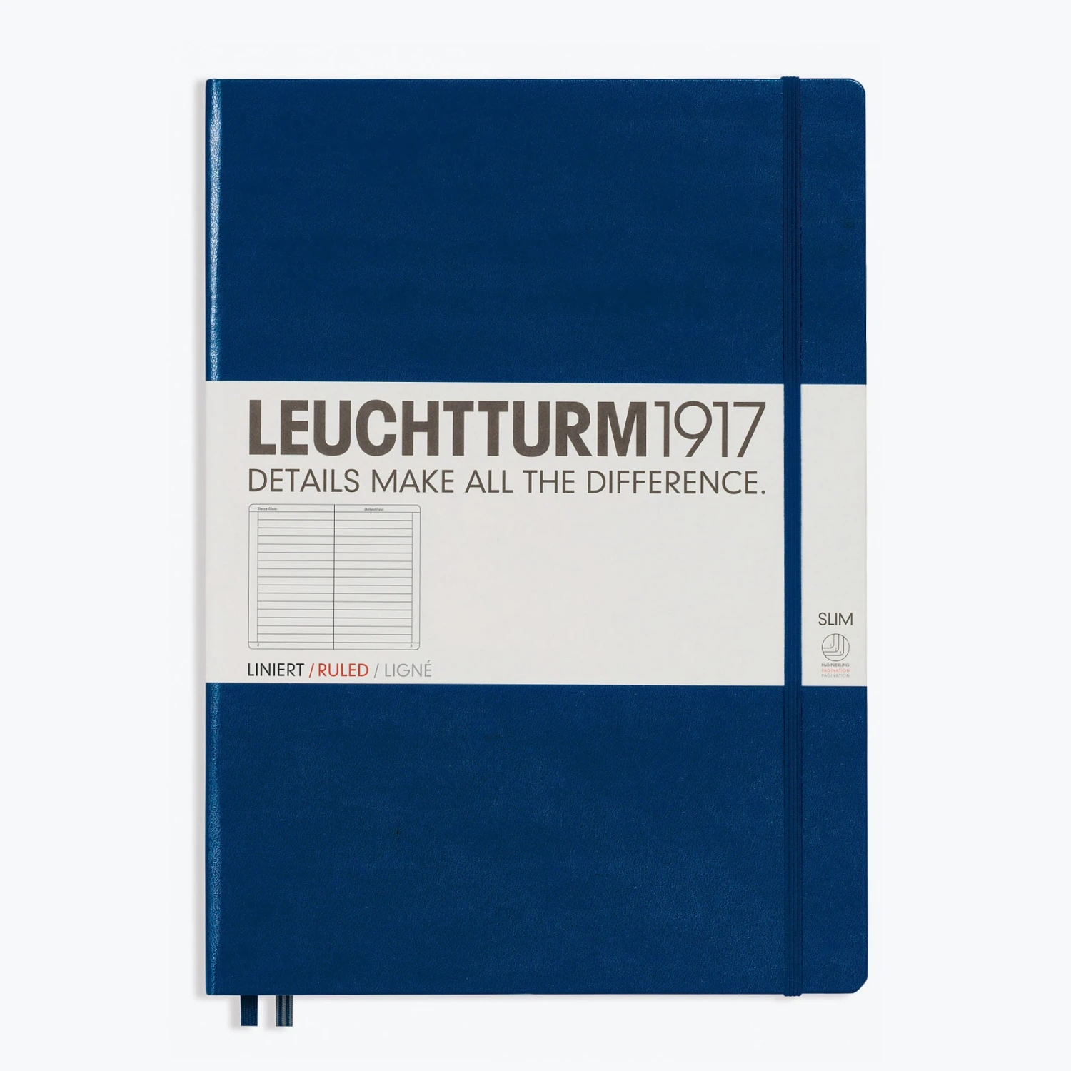 Leuchtturm1917-Notebook-Master-A4_-Slim-64.jpg Leuchtturm 1917 Leuchtturm1917 - Notebook - A4+ - Slim - Navy
